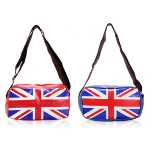 Casual Women's Crossbody Bag With PU Leather and Flag Design